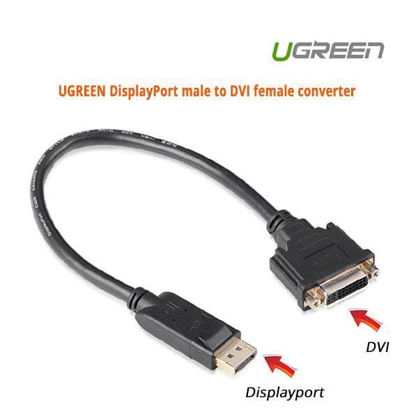UGREEN DisplayPort male to DVI female converter (20405) - 
