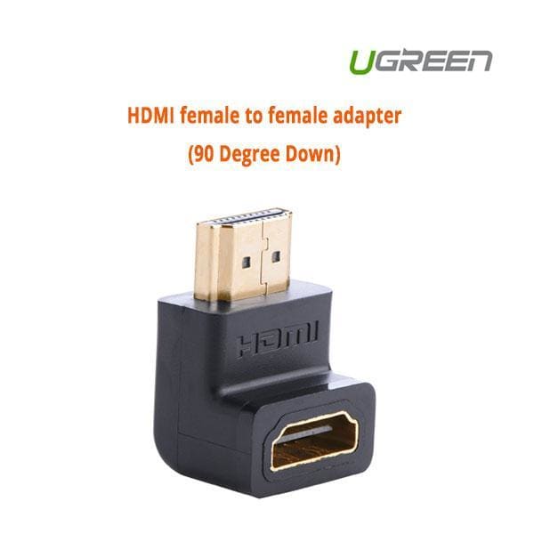 UGREEN HDMI female to female adapter (90 Degree Down) 