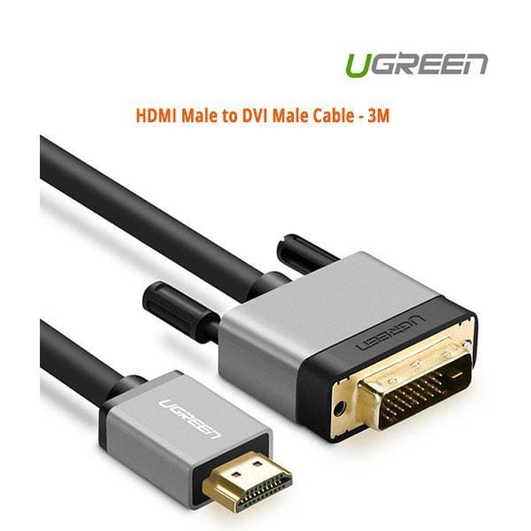 UGREEN HDMI Male to DVI Male Cable 3M (20888) - Electronics 