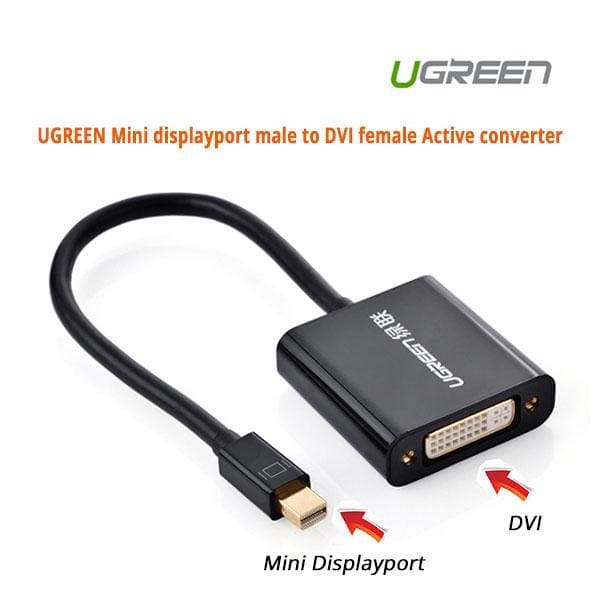 UGREEN Mini displayport male to DVI female Active converter 