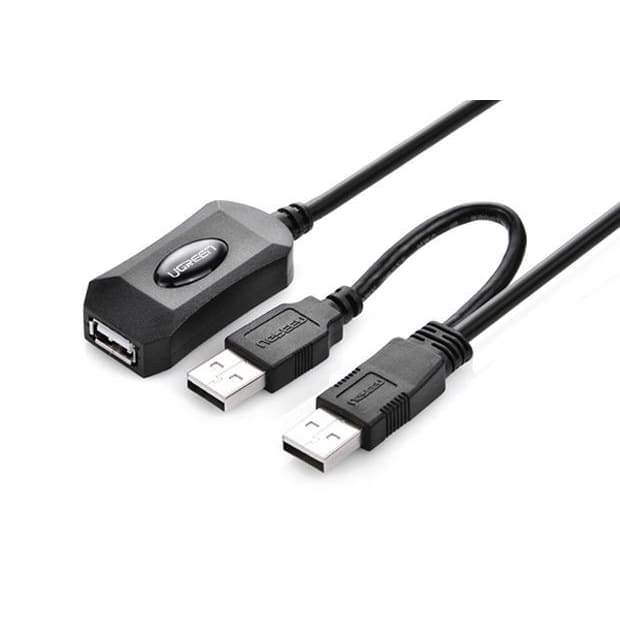 UGREEN USB 2.0 Active Extension Cable 10M with USB Power 5M 