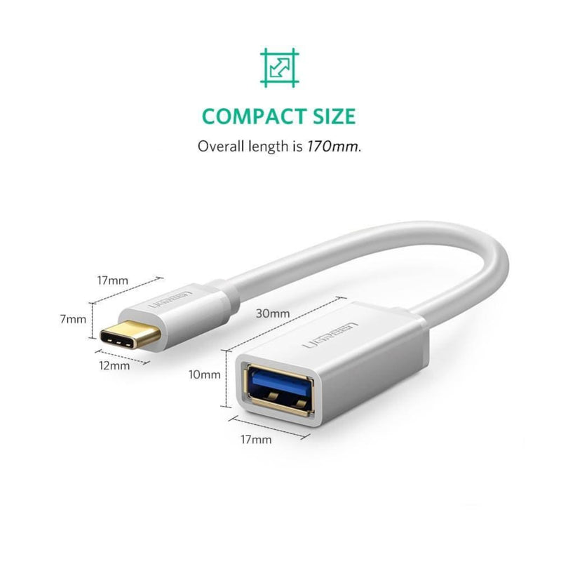 UGreen USB Type-C Male to USB 3.0 Type A Female OTG Cable 