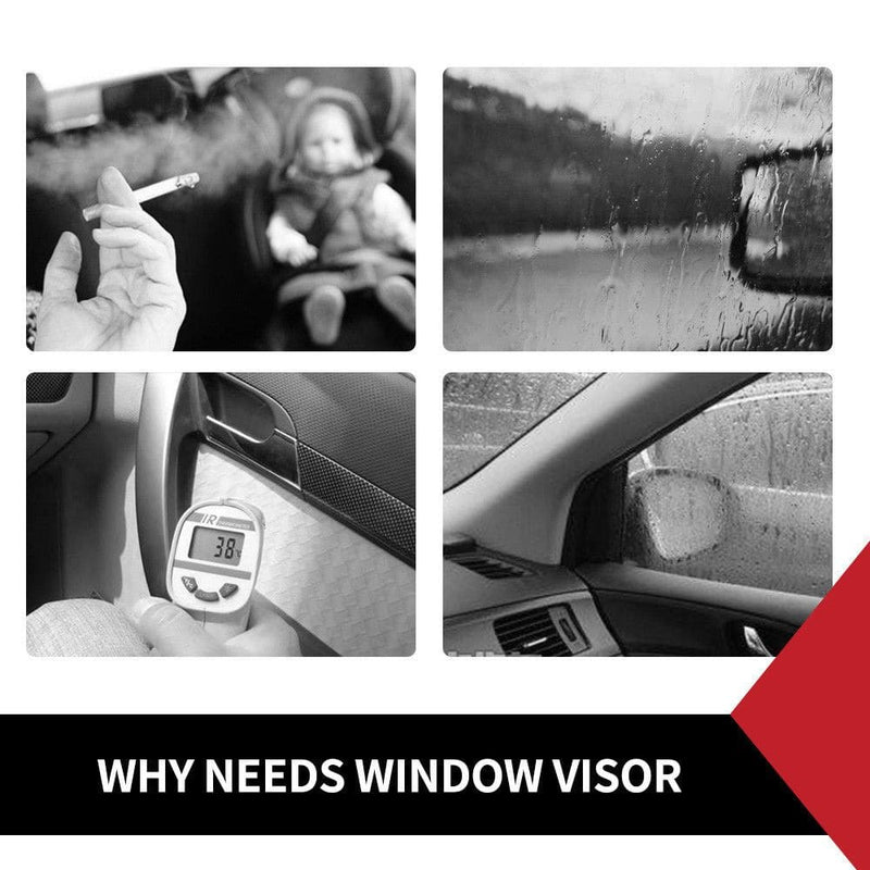 Weather Shield Window Visor for Ford Ranger MK1 MK2 11-18 