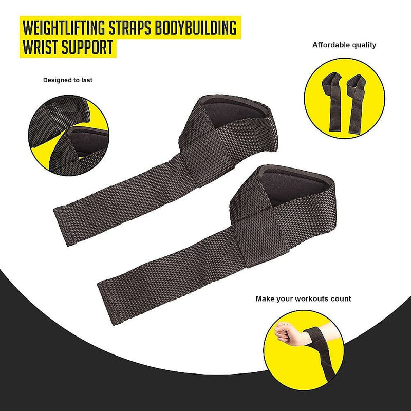 Weightlifting Straps Bodybuilding Wrist Support - Sports & 