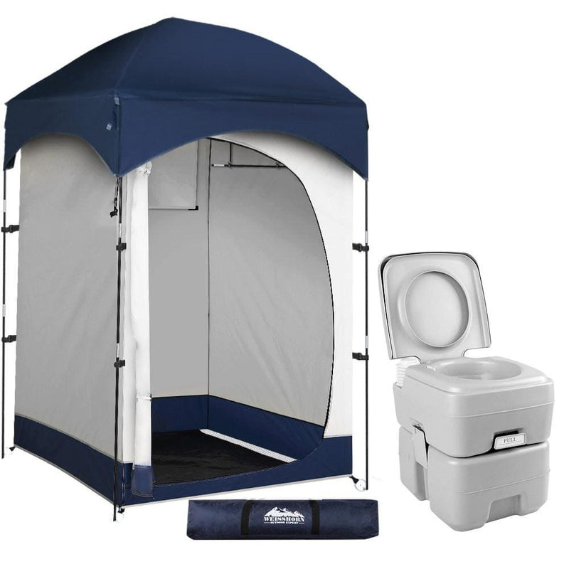 Weisshorn 20L Outdoor Portable Toilet Camping Shower Tent 