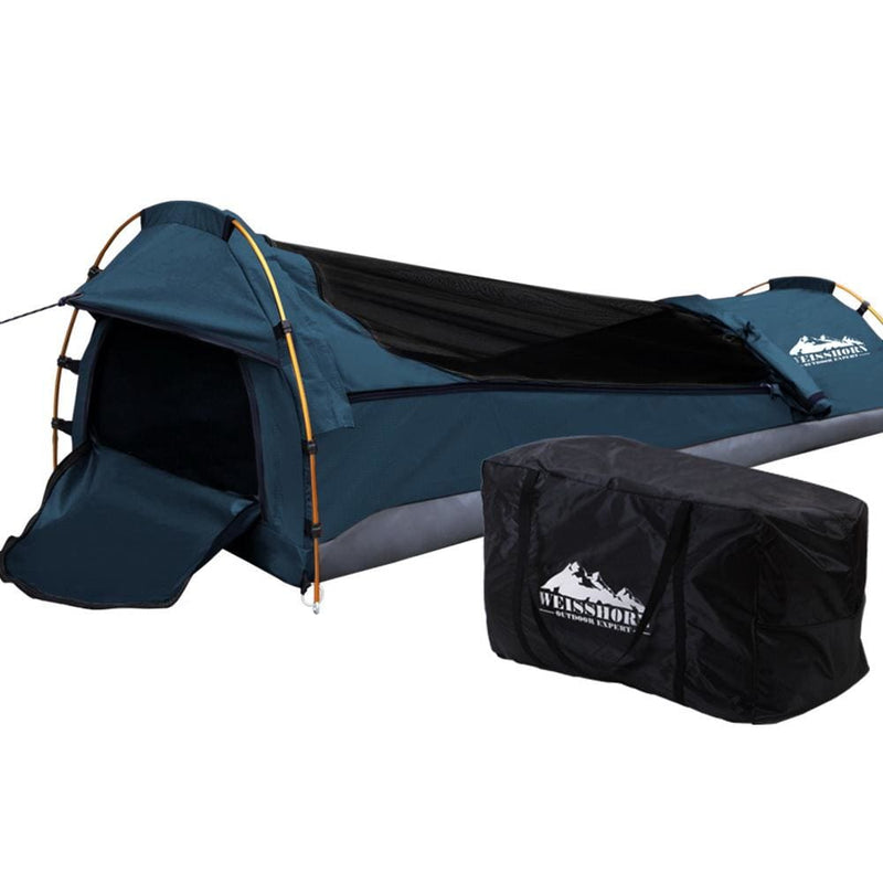 Weisshorn Biker Swag Single Camping Swags Navy Water 