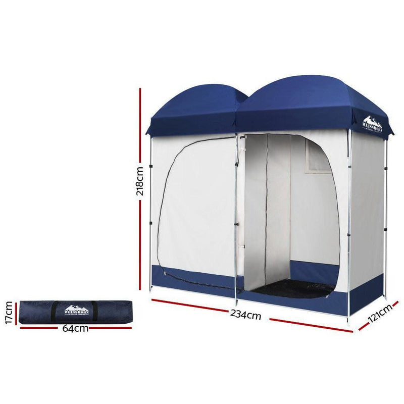 Weisshorn Camping Shower Tent - Double - Outdoor > Camping