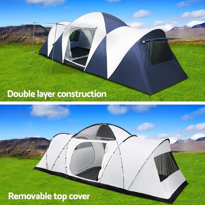 Weisshorn Family Camping Tent 12 Person Hiking Beach Tents 