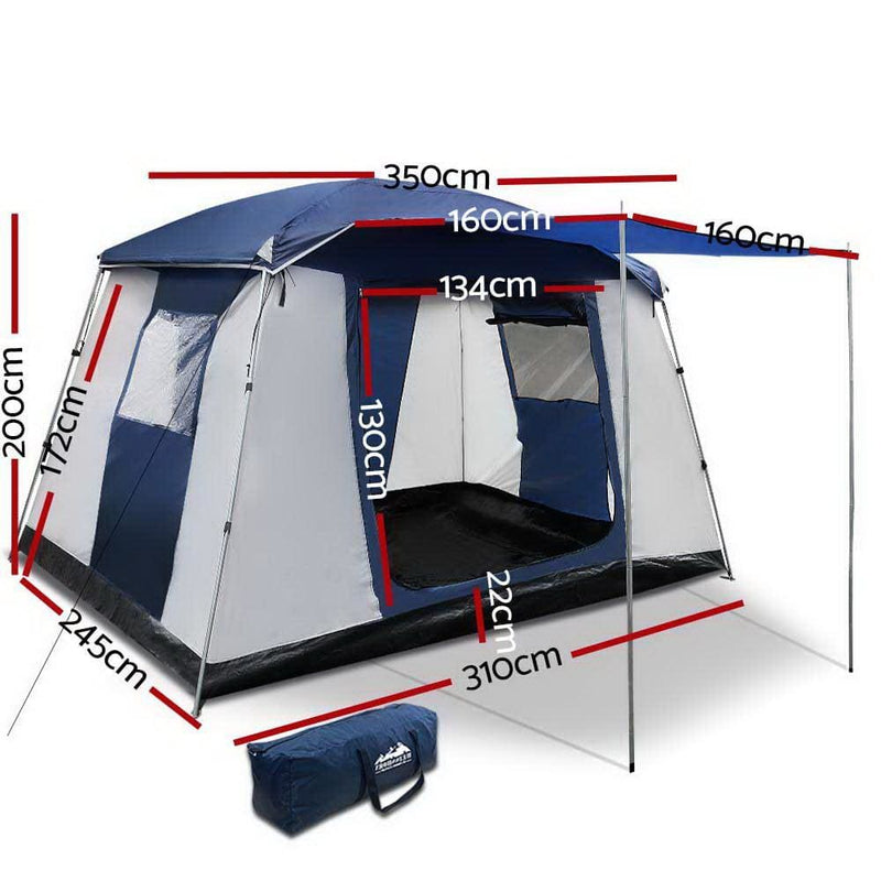 Weisshorn Family Camping Tent 6 Person Hiking Beach Tents 
