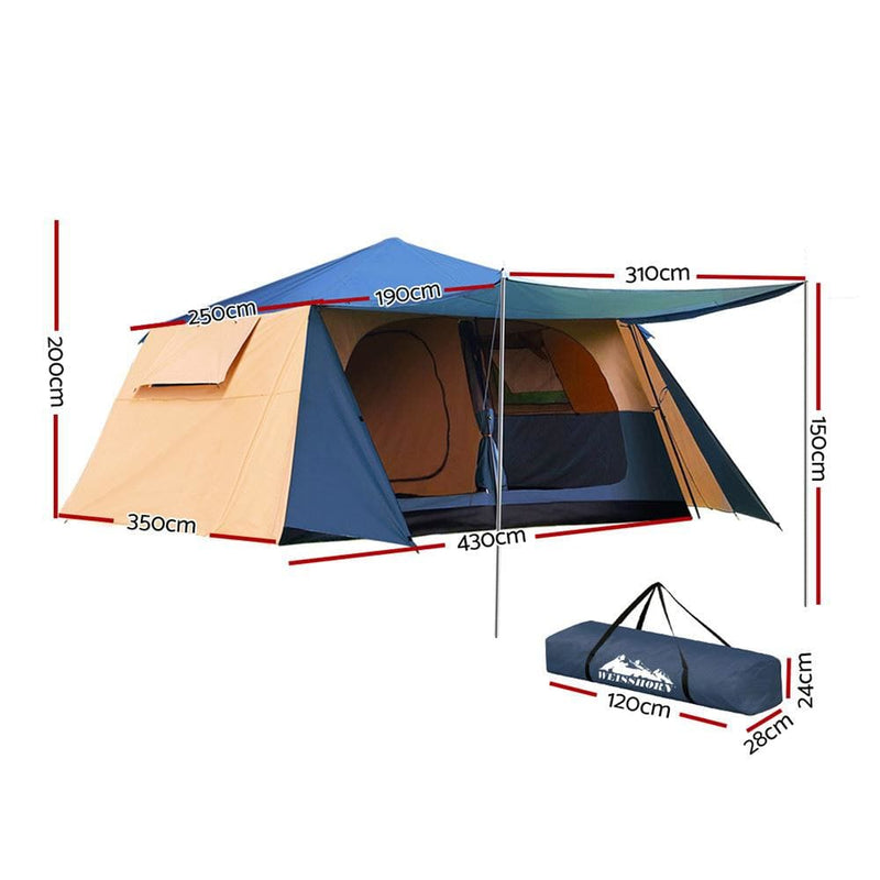 Weisshorn Instant Up Camping Tent 10 Person Pop up Tents 