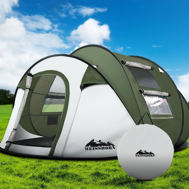 Weisshorn Instant Up Camping Tent 4-5 Person Pop up Tents 
