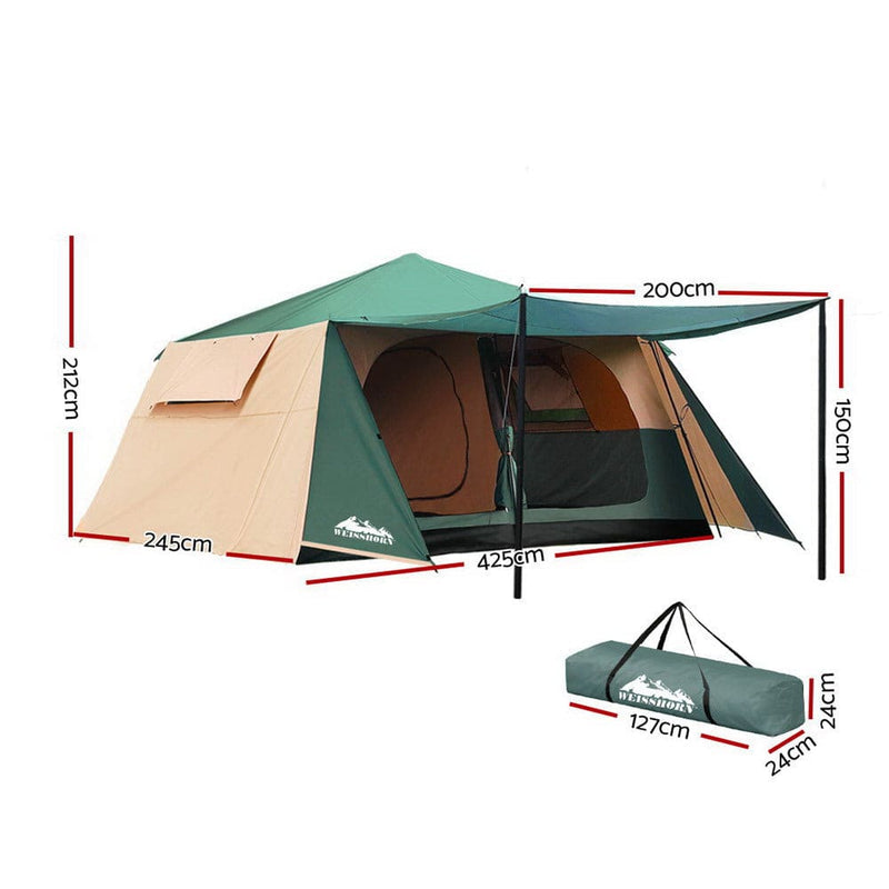 Weisshorn Instant Up Camping Tent 8 Person Pop up Tents 