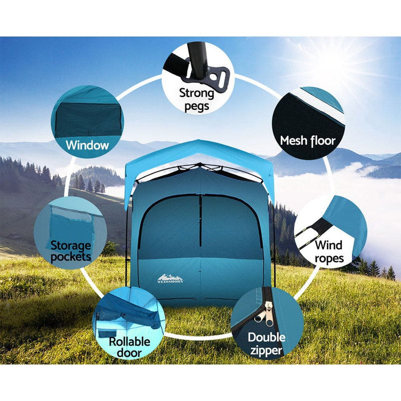 Weisshorn Pop Up Camping Shower Tent Portable Toilet Outdoor