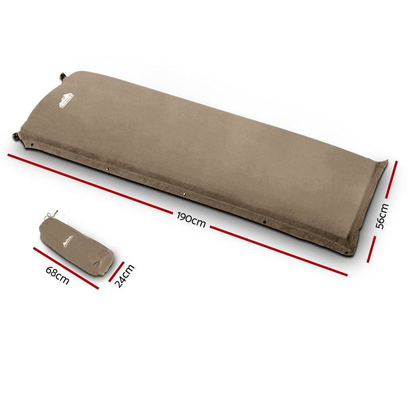 Weisshorn Single Size Self Inflating Matress Mat Joinable 