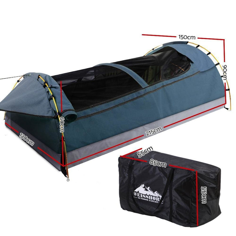 Weisshorn Swags Double Camping Swag Water Reistant Ripstop 