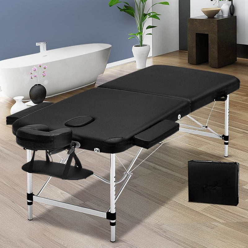 Zenses 2 Fold Portable Aluminium Massage Table Massage Bed 