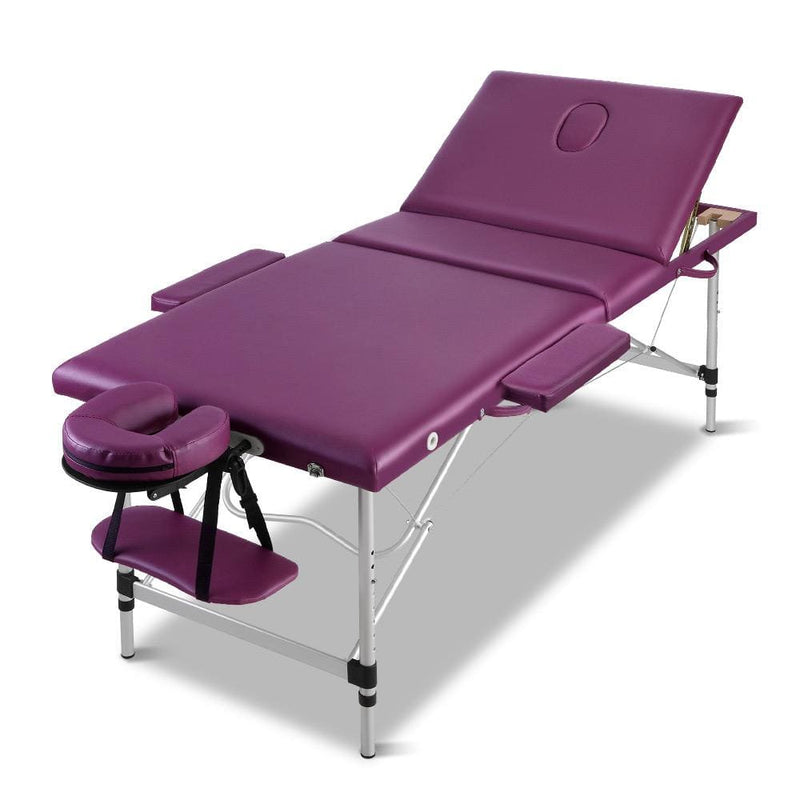Zenses 3 Fold Portable Aluminium Massage Table Massage Bed 