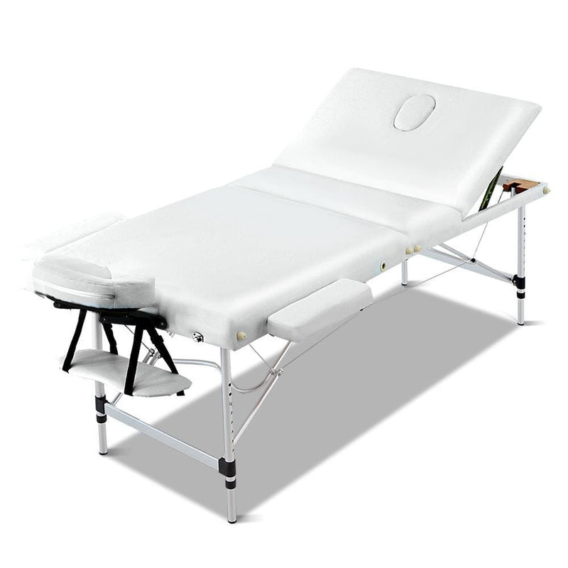 Zenses 70cm Wide Portable Aluminium Massage Table 3 Fold 